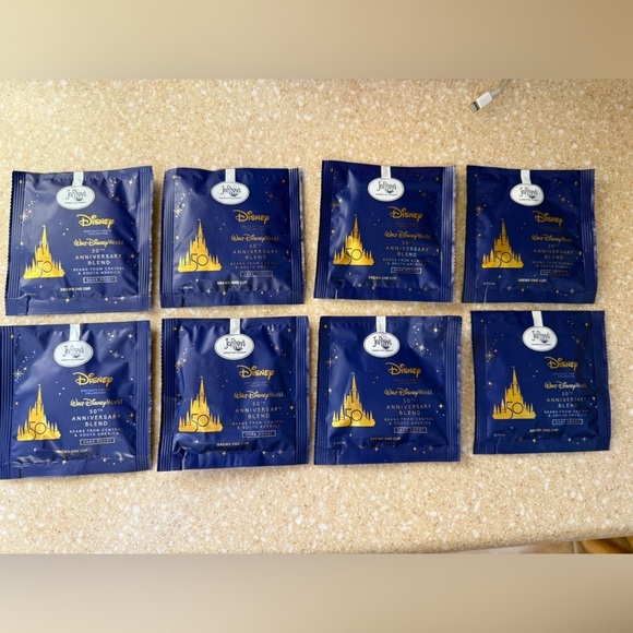 Disney Other - Disney 50th Anniversary Joffrey’s Coffee Packets Set of 8
